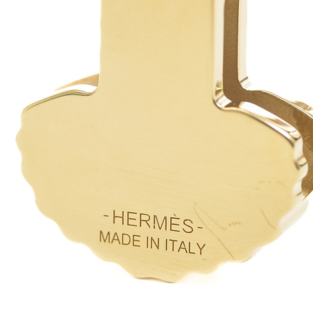 エルメス ツイリーリング エポレット ゴールド/ブルー/ピンク HERMES