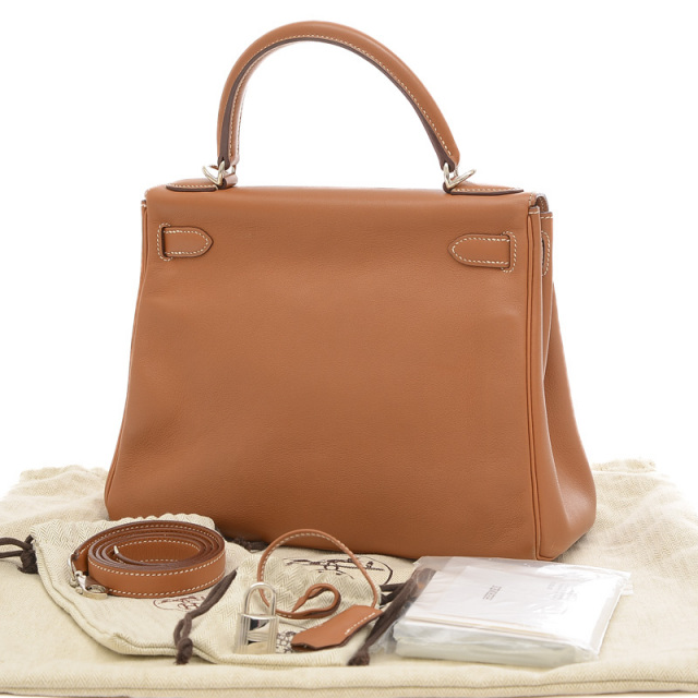 エルメス HERMES ケリー28 外縫い 〇X刻印 ブラック/GD金具