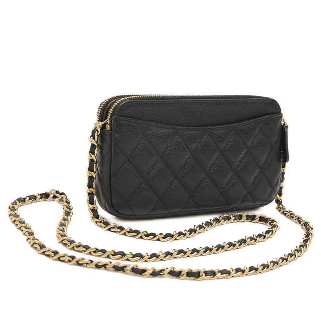 Chanel 22 ミニ ハンドバッグ、シャイニー カーフスキン