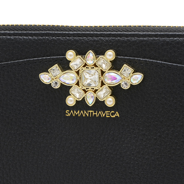 ☆新品未使用☆サマンサベガ☆Samantha Vega☆長財布 Samantha Vega 財布 バイカラーアクセントリボン長財布