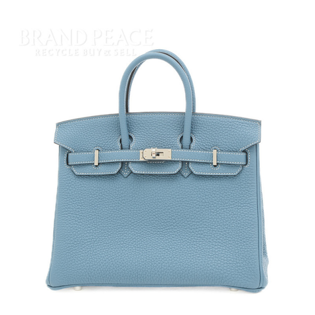 ❤お得なお品❤グッドニュースPM ブルージーン シルバー金具 エルメス □L刻印 エルメス バーキン25 トゴ ニューブルージーン シルバー金具 W