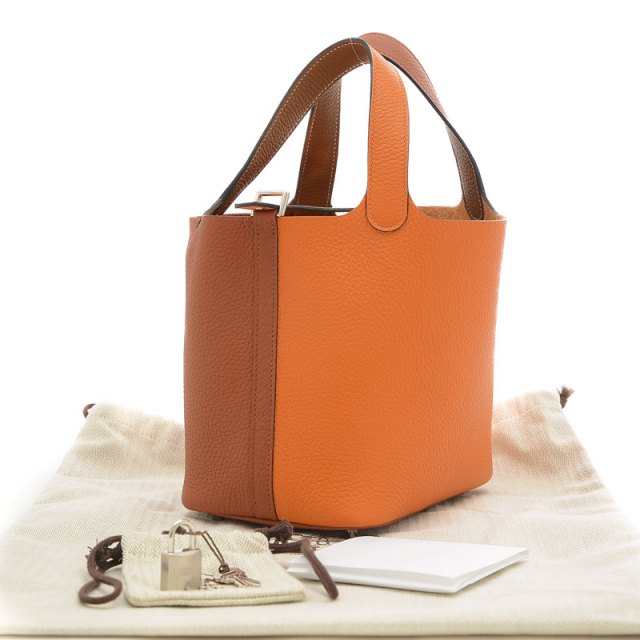 エルメス ピコタンロック PM カザック2 トリヨン オレンジ  