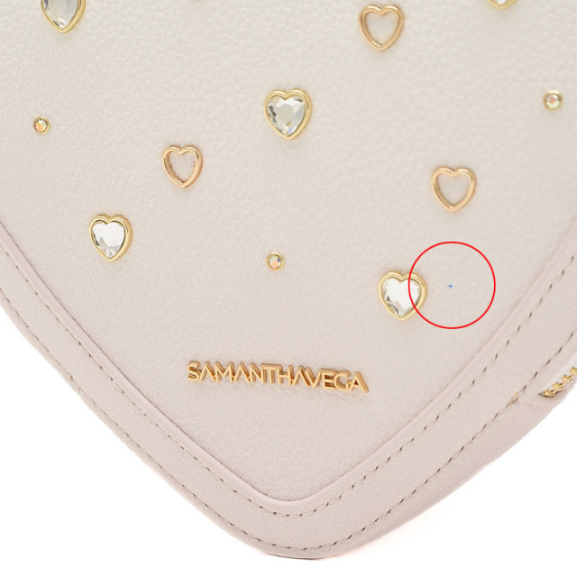 大人気!! SAMANTHAVEGA グラデーションビジューハートショルダー SAMANTHAVEGA｜グラデーションビジューハート型ショルダーバッグ
