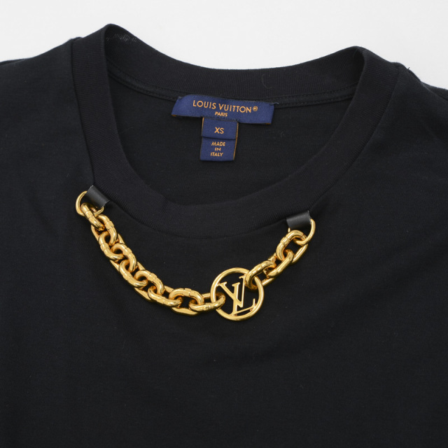 ルイヴィトン ワンピース LVロゴ ファスナーチェーン Tシャツ  