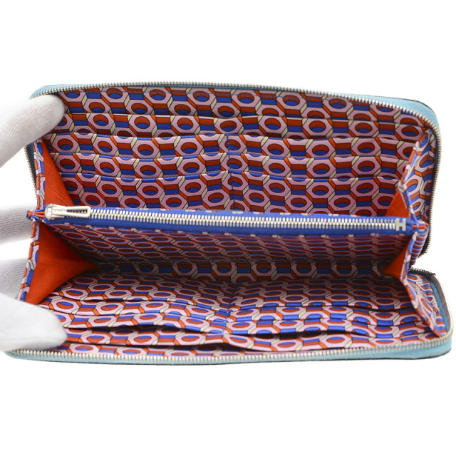 エルメス アザップロング シルクイン ラウンドファスナー長財布  