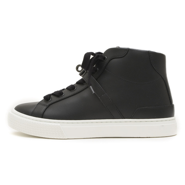 エルメス デイドリーム ハイカット スニーカー レザー ブラック  