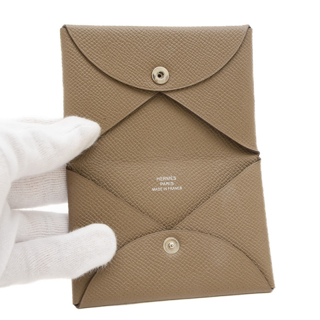 定価以下 HERMES カルヴィデュオ エトゥープ カードケース 新品未使用