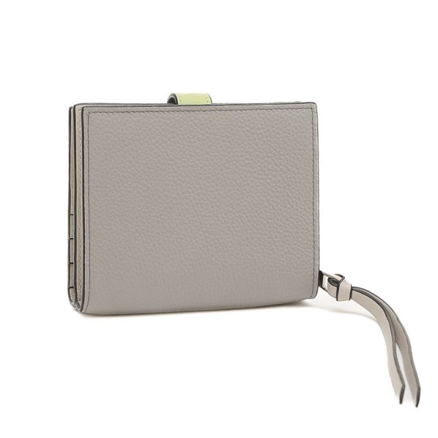 LOEWE 名刺入れ グレー レザー ロエベ LOEWE カードケース レディース アナグラム グレー