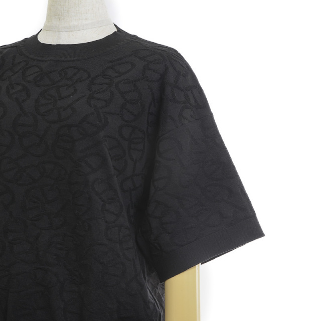 HERMES エルメス ナウサ シェーヌダンクル カットソー ニット シルク  