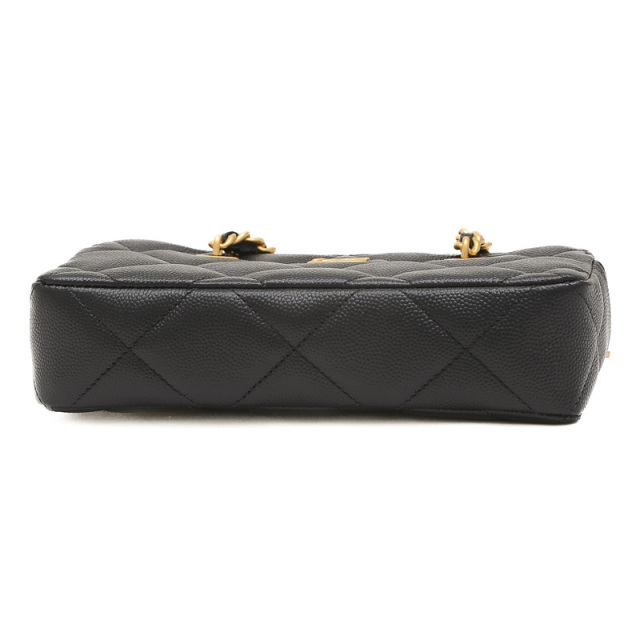 シャネル マトラッセ フォンケース チェーンウォレット キャビアスキン  