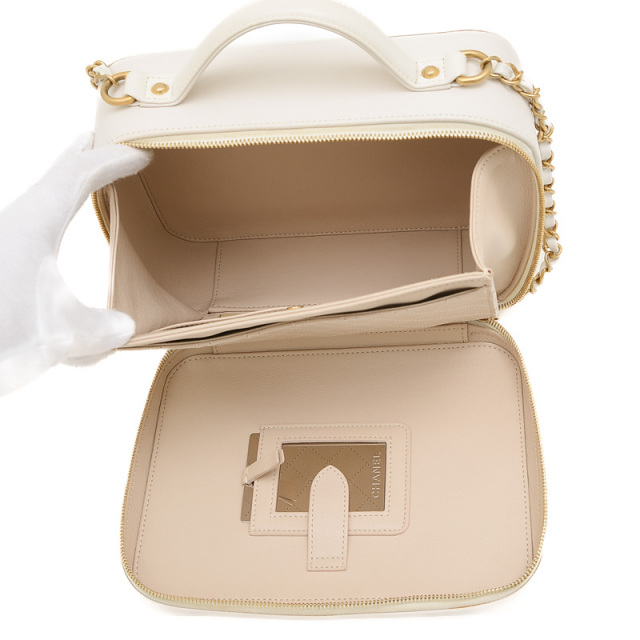 VINTAGE●CHANEL●CC フィリグリー バニティケース スモール CHANEL シャネル スモールバニティバッグ CCフィリグリー