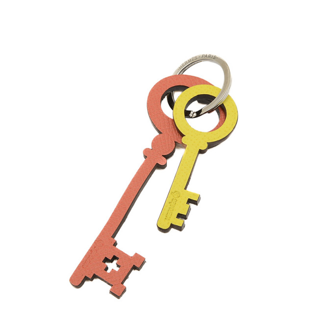 エルメス プティアッシュ 鍵 キーリング レザー マルチカラー HERMES 