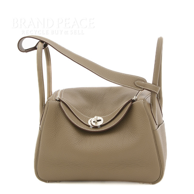 エルメス リンディ26 トリヨンクレマンス エトゥープ シルバー