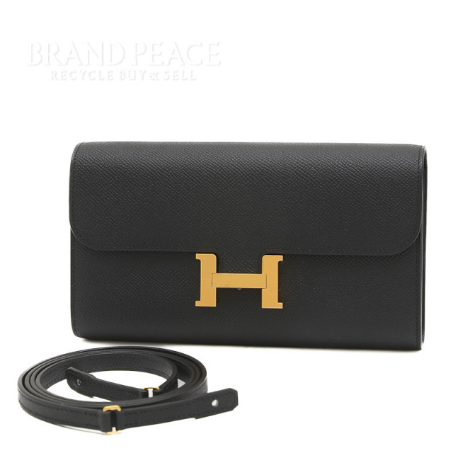 【極美品】 HERMES エルメス ドーフィンコンスタンス ブラック 黒 コンスタンス トゥーゴー ノワール ブラック 黒[H080125CK89