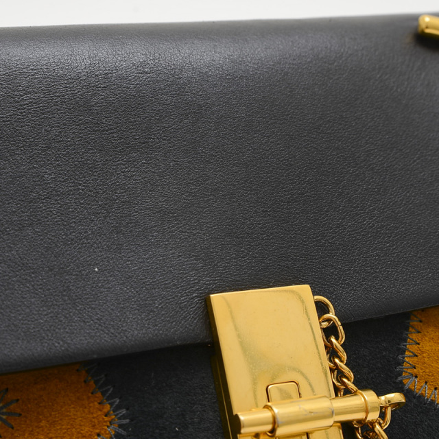 Chloe Drew スエードショルダーバッグ ブラック