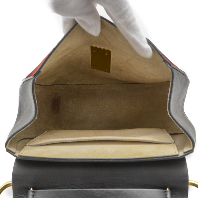 Chloe Drew スエードショルダーバッグ ブラック