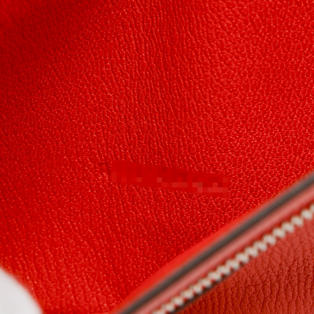 エルメス ベアン クラシック 長財布 アリゲーター ゼラニウム 赤  