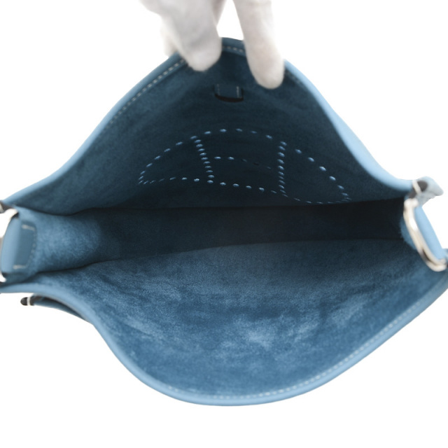 HERMES エルメス エヴリンⅡ PM ブルージーン 保存袋付 □J刻印 HERMES エヴリン 2 PM ブルージーン □H刻印 ショルダーバッグ