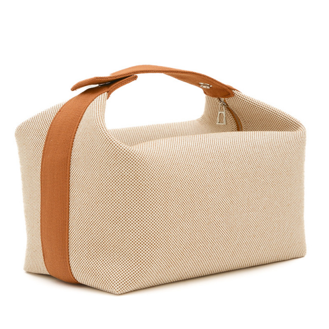 エルメス ブリッド ア ブラック カブリオル GM トワルアッシュ ポーチ