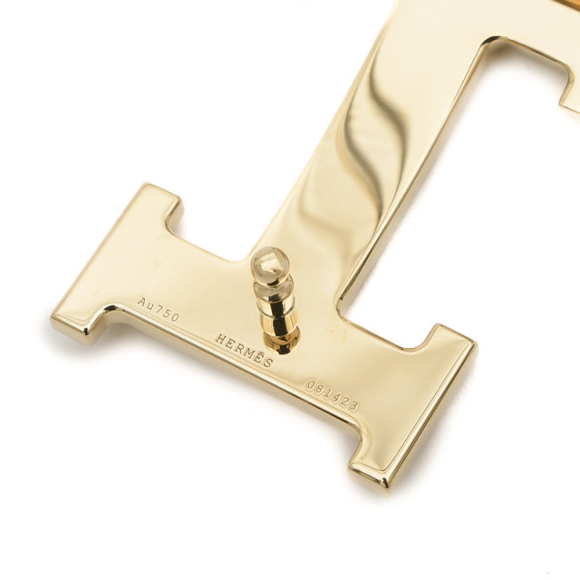 エルメス Hベルト メンズバックル K18YG ダイヤ 70.4g HERMES