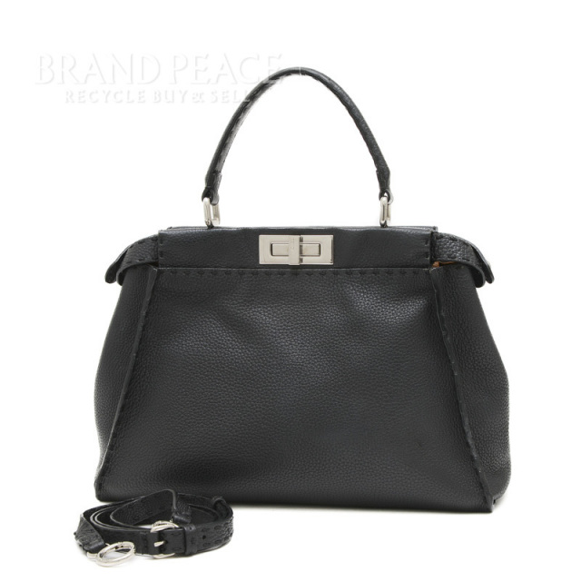 フェンディ ピーカブーレギュラー レザー 2WAYハンドバッグ 8BN226