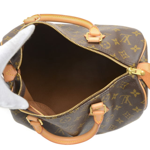 LOUIS VUITTON ハンドバッグ モノグラム スピーディ30 ブラウン Louis Vuitton モノグラム ハンドバッグスピーディ30