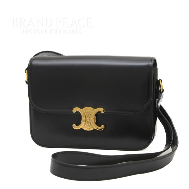 【VIP価格】CELINEクラシック トリオンフ  ショルダーバッグ CELINE クラシック トリオンフ ショルダーバッグ 本革 187363BF4