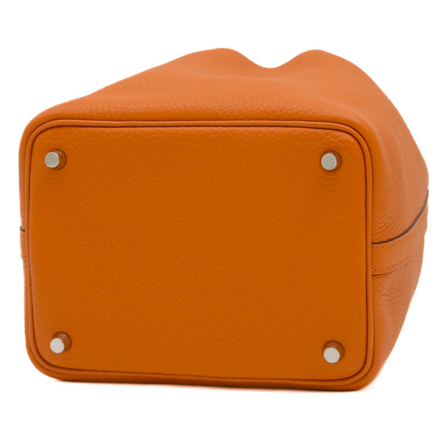 HERMES エルメス ピコタンロック PM 18 オレンジ シルバー金具 エルメス ピコタンロックPM 18 トリヨン オレンジ シルバー金具