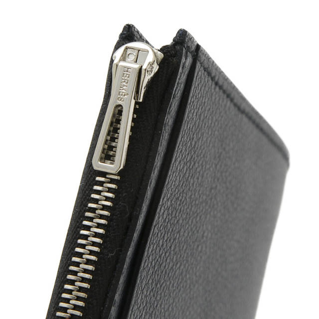 エルメス シティジップ コインケース エバーカラー ブラック/ネイビー  