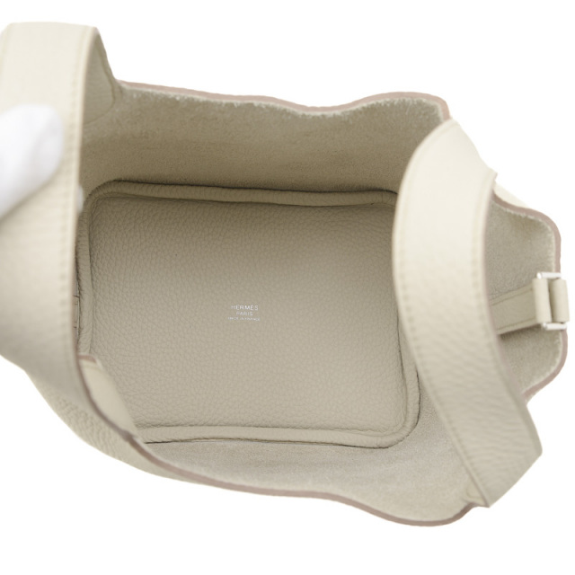 エルメス ピコタンロック PM 18 トリヨン ベトン シルバー金具 W