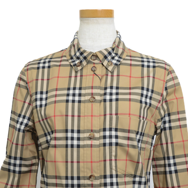 BURBERRY バーバリー チェック シャツ ブラウス 長袖 ベージュ  