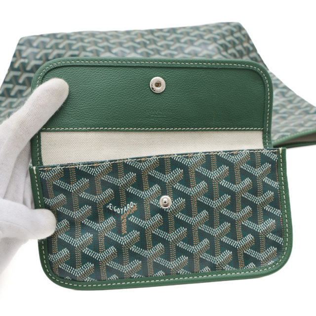 入手困難♪【GOYARD】グリーン サンルイ GM tote bag ポーチ付き ゴヤール サンルイPM トートバッグ グリーン ポーチ付き GOYARD