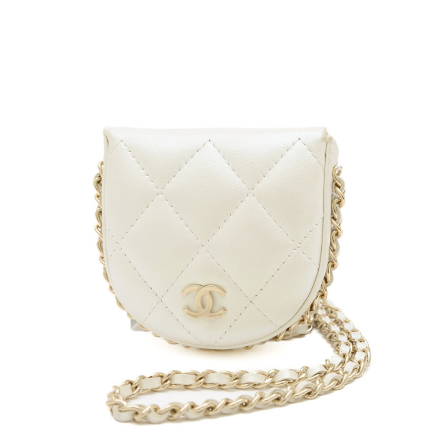 シャネル チェーンポーチ コインケース ショルダー レザー