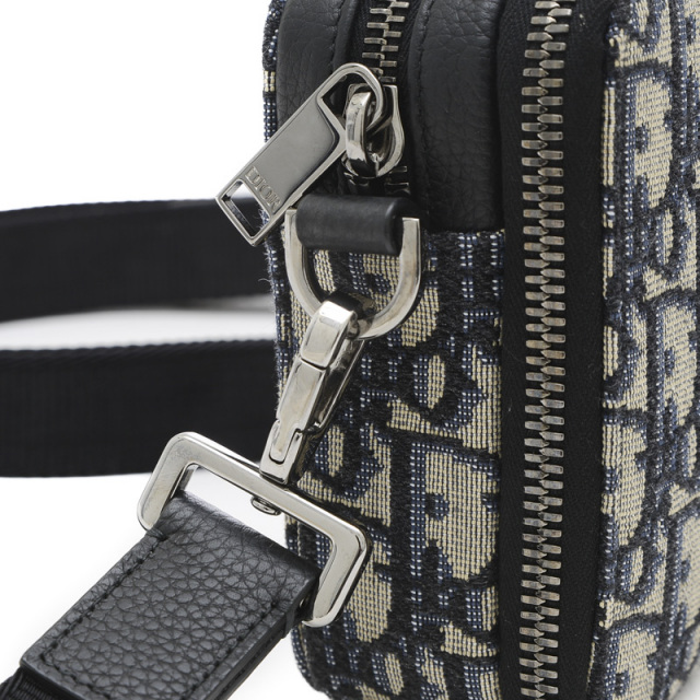 Dior オブリーク ジャガード ストラップ付きジップポーチ