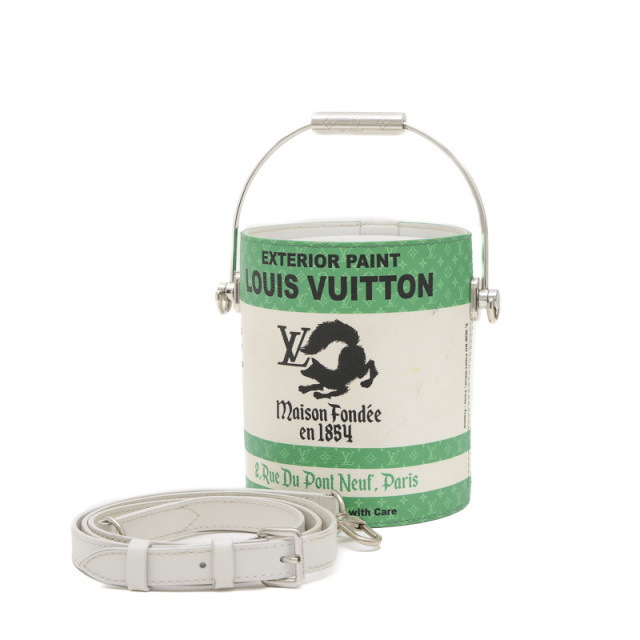 ルイヴィトン LVペイントカン 2WAY ショルダーバッグ グリーン  
