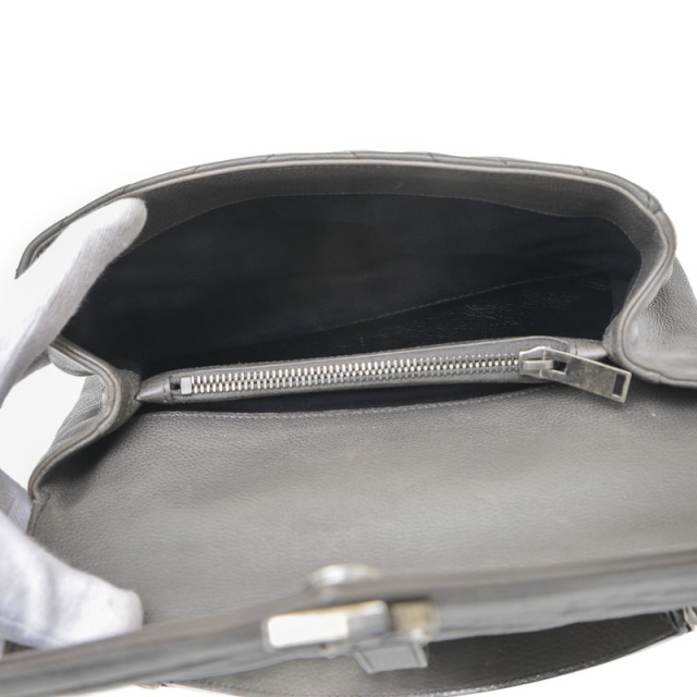 サンローランパリ カレッジ ミディアム 2WAY バッグ レザー グレー