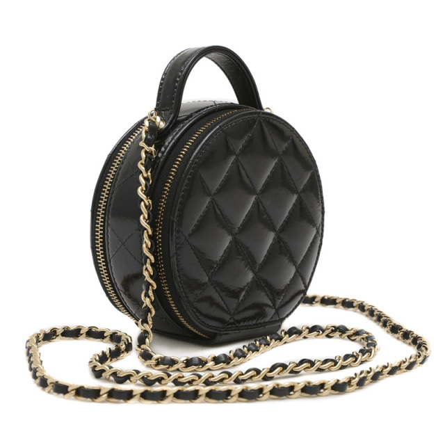 CHANEL シャネル カーフ ラウンド ロープ 2way ショルダーバッグ CHANEL シャネル カーフ ラウンド ロープ 2way ショルダーバッグ