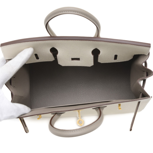 HERMES25フェルト エルメス バーキン25 ゴーチーム フェルト/スイフト エベンヌ