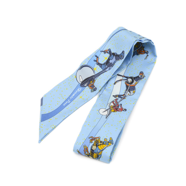 エルメス ツイリー Space Derby スペースダービー スカーフ シルク HERMES エルメス スカーフ ツイリー スペースダービー Space