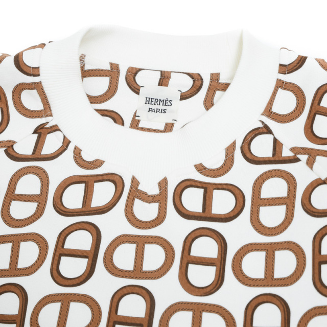 HERMES エルメス ラウンドネック スウェット シェーヌダンクル
