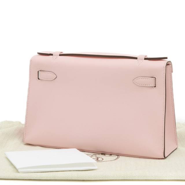 エルメス ポシェットケリー スイフト ローズサクラ シルバー金具