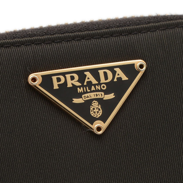PRADA プラダ ラウンドファスナー 二つ折り財布 コンパクト財布