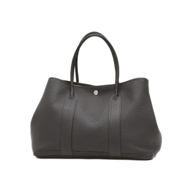 HERMES ガーデンパーティ 36 PM ネゴンダ エベンヌ 茶 T刻印 HERMES ガーデンパーティ 36 PM ネゴンダ エベンヌ 茶 T刻印