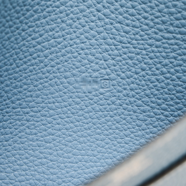 エルメス ドゴンGM 長財布 トゴ ブルージーン シルバー金具 G刻印 HERMES 