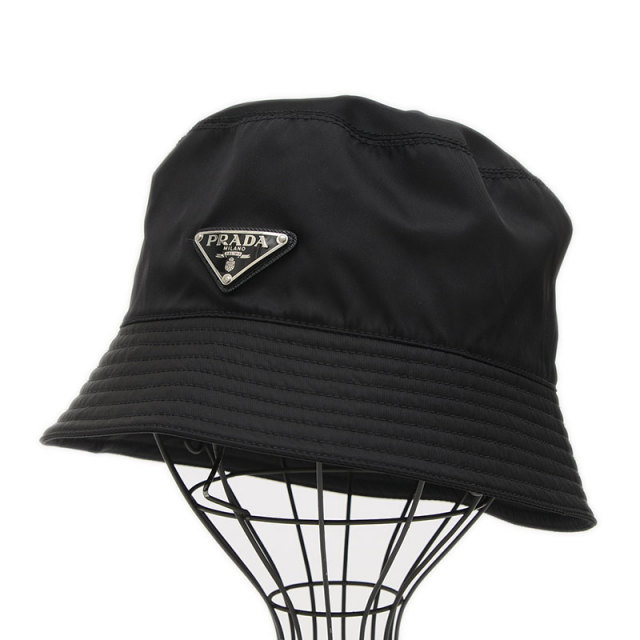 PRADA RE-NYLON バケットハット M ブラック プラダ PRADA Re-Nylon バケットハット M 1HC137_2DMI_F0002
