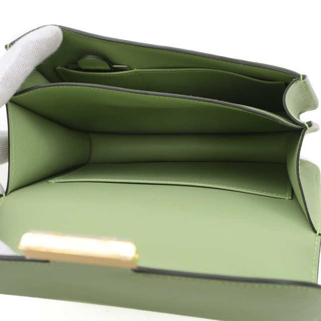 『未使用品』HERMESエルメス❣️シェーヌダンクル手袋❣️深緑色にゴールド金具 Bearn ≪ 新品 ≫ HERMES エルメス ベアン コンビネ 三つ折り ミニ財布