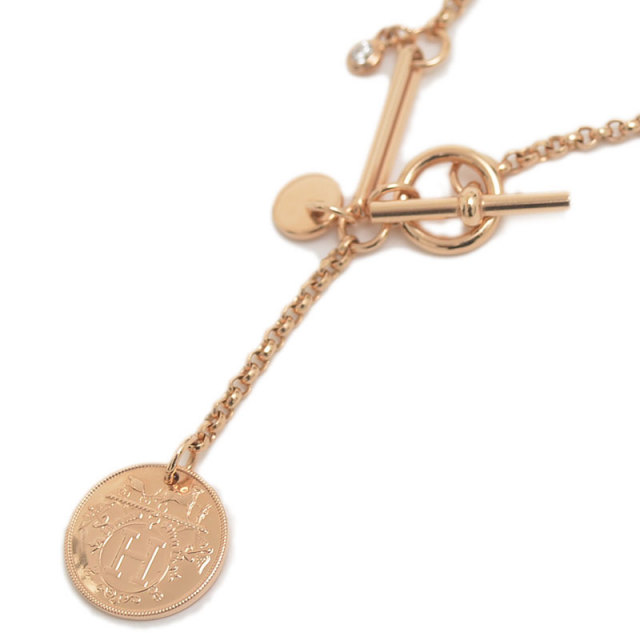 可憐に輝くピンクゴールド【HERMES】 エクスリブリ ペンダント 可憐に輝くピンクゴールド【HERMES】 エクスリブリ ペンダント