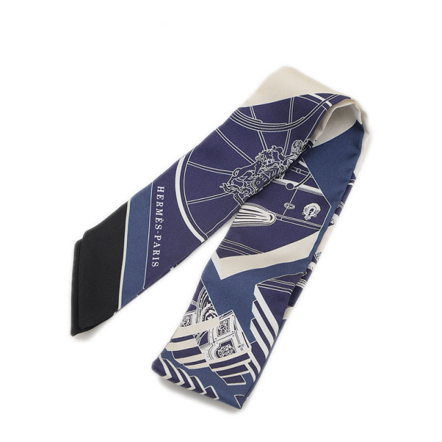 エルメス ツイリー スプリング スプリング Springs Springs ネイビー  