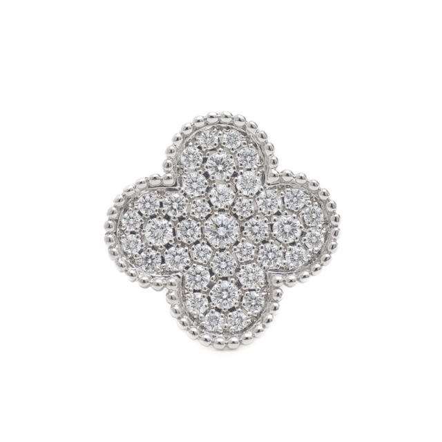 値下げ　ヴァンクリーフ&アーペル　スィートアルハンブラwg ダイヤ正規品 アルハンブラ Van Cleef&Arpels VCA ヴァンクリーフ&アーペル