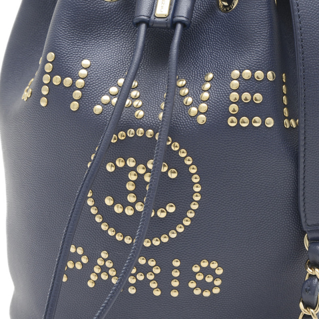 シャネル ドーヴィル 巾着 CHANEL シャネル ドーヴィル 巾着 シルバー金具 ショルダー